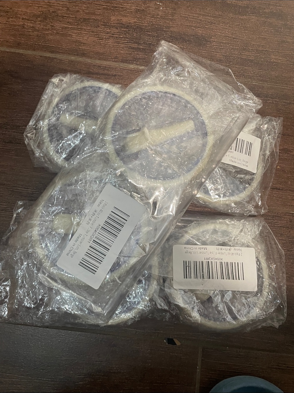 Set of Round Silver-Tone Pop Socket Style Phone Grips - Silver